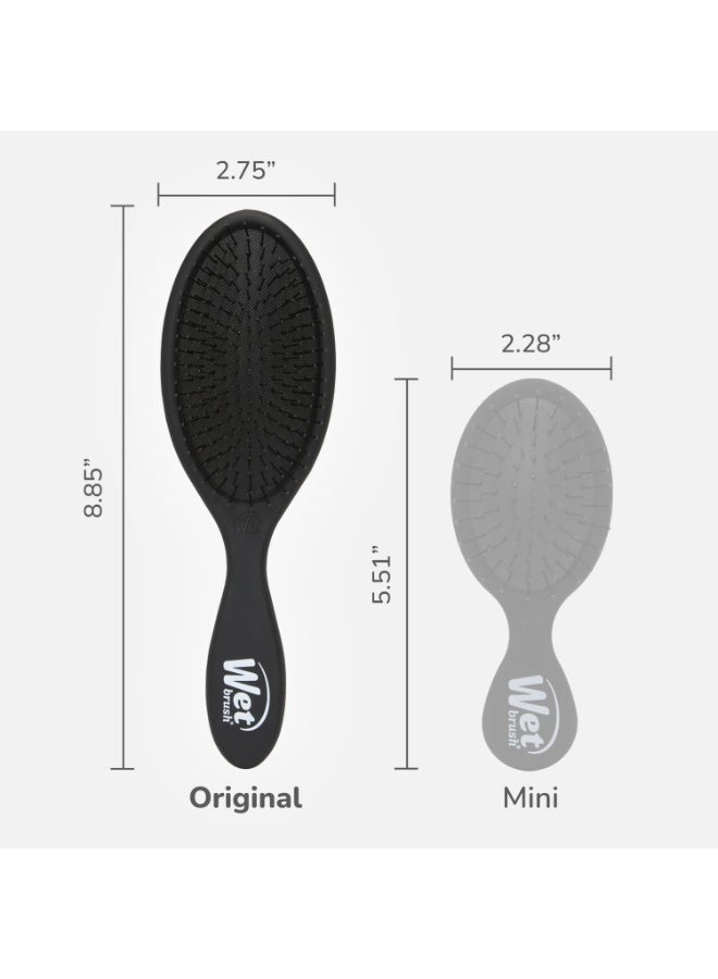 Wet Brush Original Detangler Hair Brush, Black Frost - Ultra-Soft IntelliFlex Bristles - Detangling Brush Glides Through Tangles For All Hair Types (Wet Dry & Damaged Hair) - Women & Men - Image 5